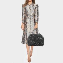 Marni Black/Brown Woven Leather Top Handle Bag