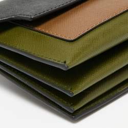 Marni Multicolor Leather Fold Over Pochette Bag