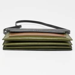 Marni Multicolor Leather Fold Over Pochette Bag