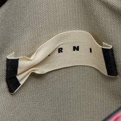 Pre Owned Marni Metallic Pink Patent Leather Bow Clutch