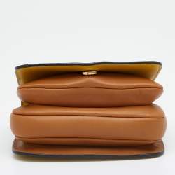 Pre Owned Marni Yellow/Caramel Leather Crossbody Bag