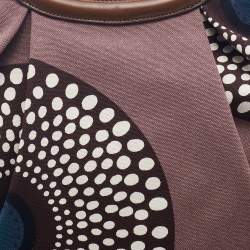 Marni Multicolor Printed Canvas And Leather Hobo