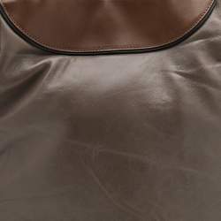 Marni Grey/Brown Leather Bucket Bag