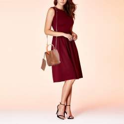 Pre Owned Marni Brown Leather Pannier Bucket Bag