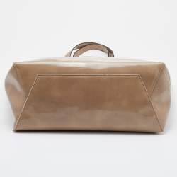 Pre Owned Marni Beige Patent Leather Tote