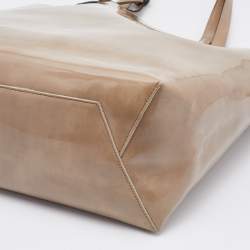 Pre Owned Marni Beige Patent Leather Tote