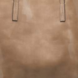 Pre Owned Marni Beige Patent Leather Tote