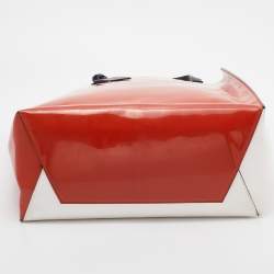 Pre Owned Marni Multicolor Patent Leather Shopper Tote