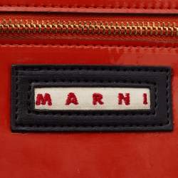 Pre Owned Marni Multicolor Patent Leather Shopper Tote