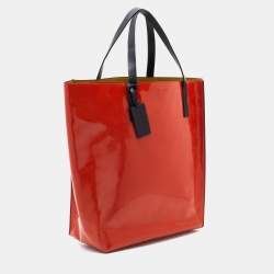 Pre Owned Marni Multicolor Patent Leather Shopper Tote