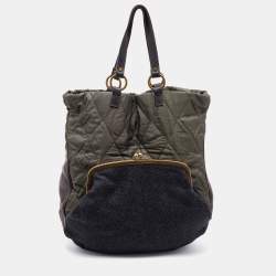 Pre Owned Marni Multicolor Fabric and Leather Tote