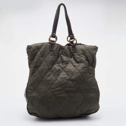 Pre Owned Marni Multicolor Fabric and Leather Tote