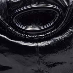 Pre Owned Marni Black Patent Leather Hobo