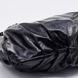 Pre Owned Marni Black Patent Leather Hobo