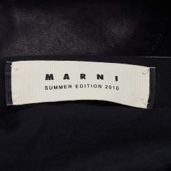 Marni Black Leather Bucket Shoulder Bag