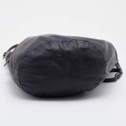 Marni Black Leather Bucket Shoulder Bag