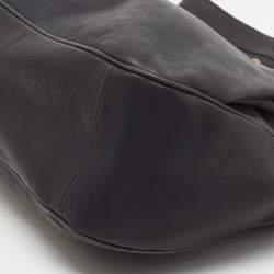 Pre Owned Marni Dark Blue Leather Kisslock Satchel