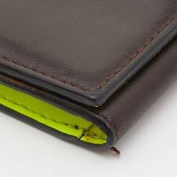 Marni Dark Brown Leather Card Holder