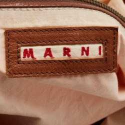 Marni Multicolor Print Fabric Rope Hobo