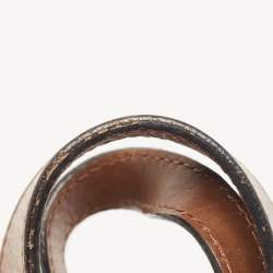 Marni Dark Brown Suede and Leather Lasercut Hobo