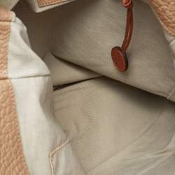 Pre Owned Marni Beige Leather Crystal Embellished Hobo