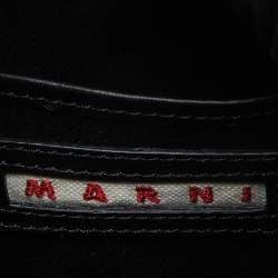 Pre Owned Marni Multicolor Leather Coffer Drawstring Clutch Bag