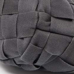 Pre Owned Marni Grey Woven Canvas Bucket Bag
