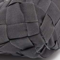 Pre Owned Marni Grey Woven Canvas Bucket Bag