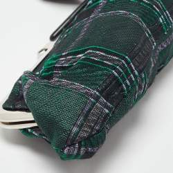 Pre Owned Marni Green Fabric Frame Clutch