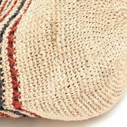 Pre Owned  Marni Multicolor Crochet Raffia Market Hobo