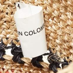 Pre Owned  Marni Multicolor Crochet Raffia Market Hobo