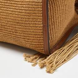 Pre Owned Marni Beige/Brown Raffia and Leather Tote 