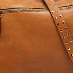 Marni Tan Leather Studs Around Messenger Bag