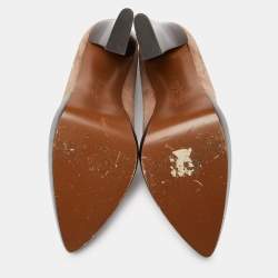 Marni Metallic Brown Suede Square Toe Platform Pumps Size 39