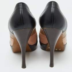 Marni Multicolor Leather Platform Loafer Pumps Size 40