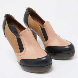 Marni Multicolor Leather Platform Loafer Pumps Size 40