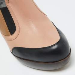 Marni Multicolor Leather Platform Loafer Pumps Size 40