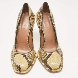 Marni Yellow/Black Python Pumps Size 40