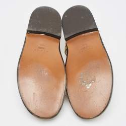 Marni Gold Leather Fisherman Flat Sandals Size 38.5