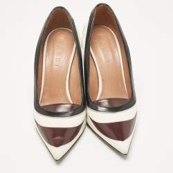 Marni Tricolor Leather Wedge Pumps Size 37