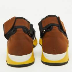 Marni Multicolor Neoprene and Mesh Cut Out Low Top Sneakers Size 38