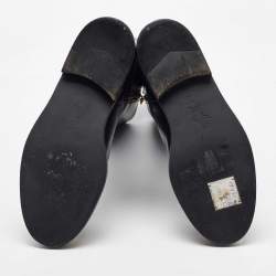 Pre Owned Marni Black Leather Zipper Calf Length Boots Size 40