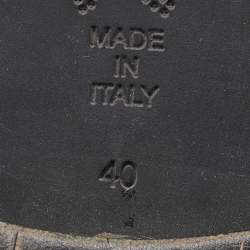 Pre Owned Marni Black Leather Zipper Calf Length Boots Size 40