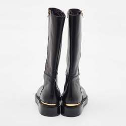 Marni Black Leather Zipper Calf Length Boots Size 41