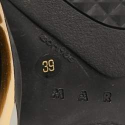 Marni Black Nylon Platform Bungee Sneakers Size 39