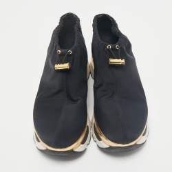 Marni Black Nylon Platform Bungee Sneakers Size 39