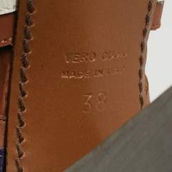 مملوكة مسبقًا Marni Size 38 Multicolor Leather Ankle Strap Sandals