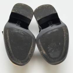 Pre Owned Marni Trunk Size 39.5 Black Leather Oxfords