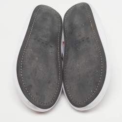 Pre Owned Marni Logo Print Socks Size 40 Black/White Knit Fabric High Slip On Sneakers