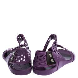 Pre Owned Marni Purple Jelly Slingback Sandals Size 36